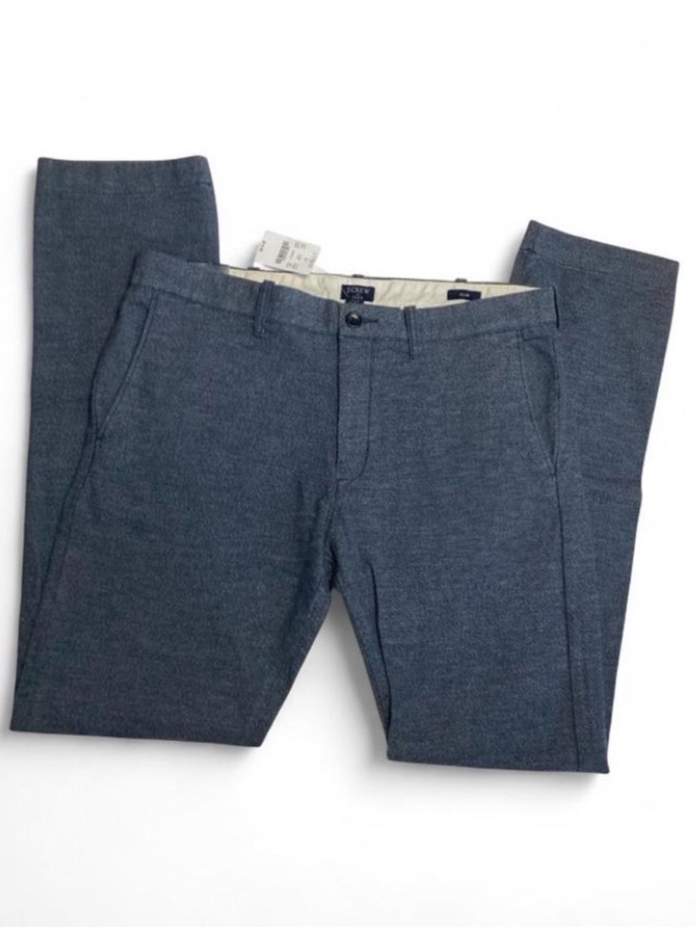 J. Crew Slim Chinos in Heathered Navy